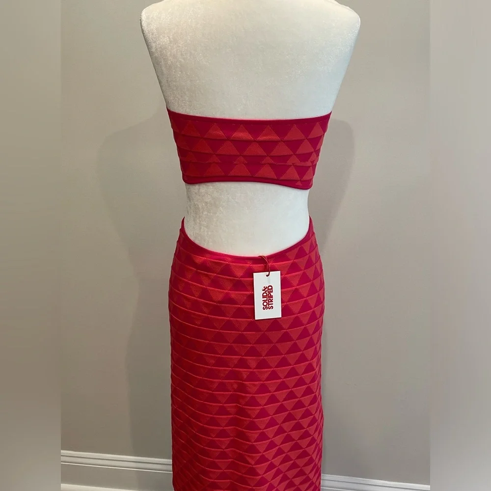 NWT Solid & Striped The Kiana Dress in Texture Geo - Picture 7 of 10